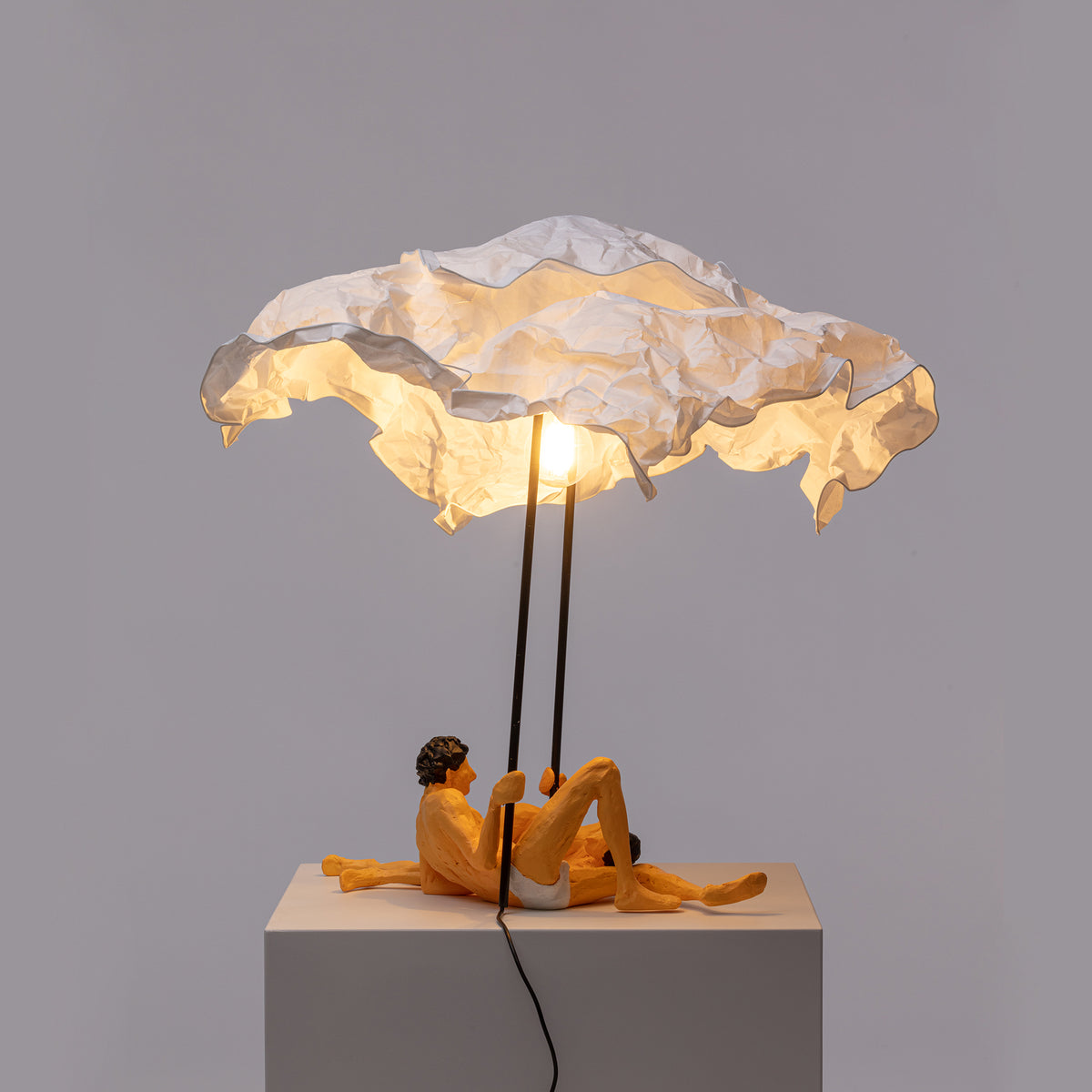 Love is a verb lamp Lea & Tony