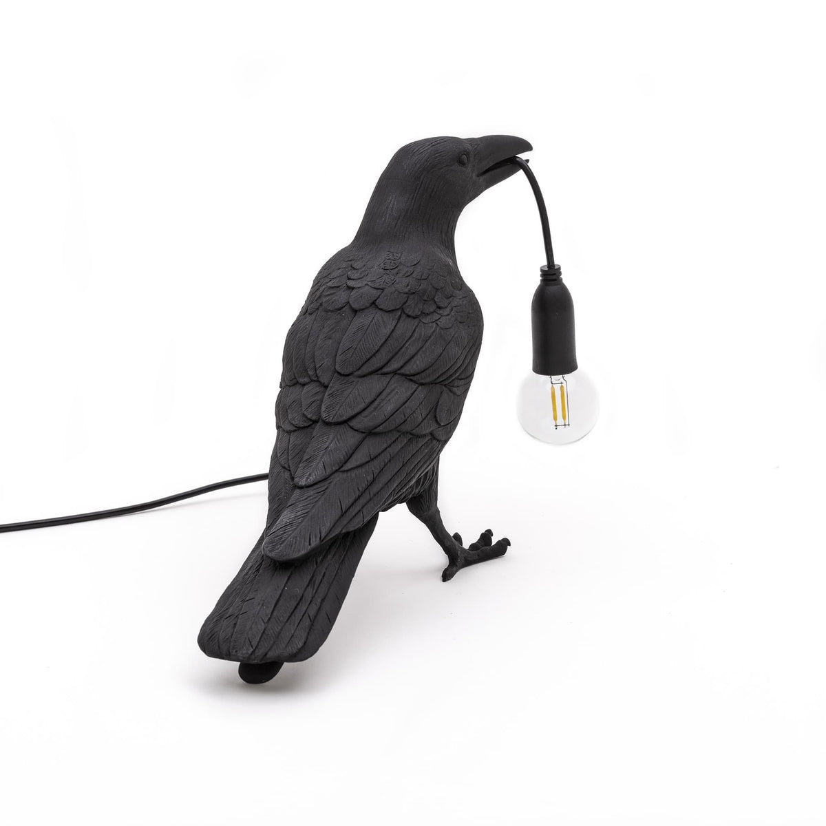Bird Lamp Black Waiting OUTDOOR
