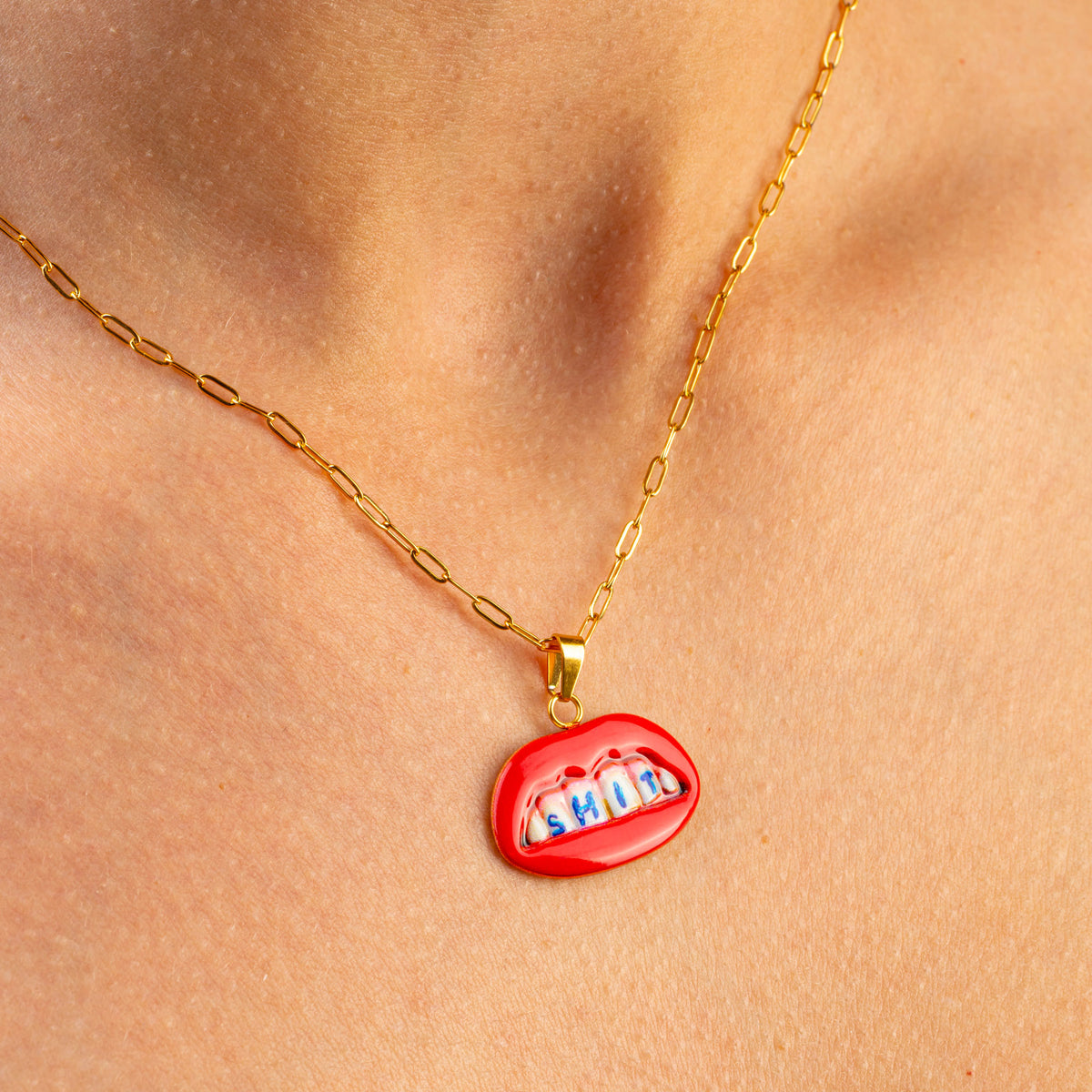 SHIT Necklace with pendant - Toiletpaper Jewels