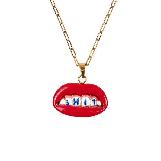 SHIT Necklace with pendant - Toiletpaper Jewels