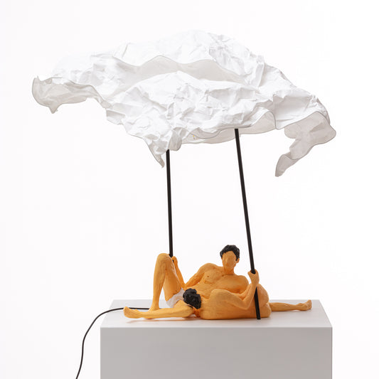 Love is a verb lamp Lea & Tony