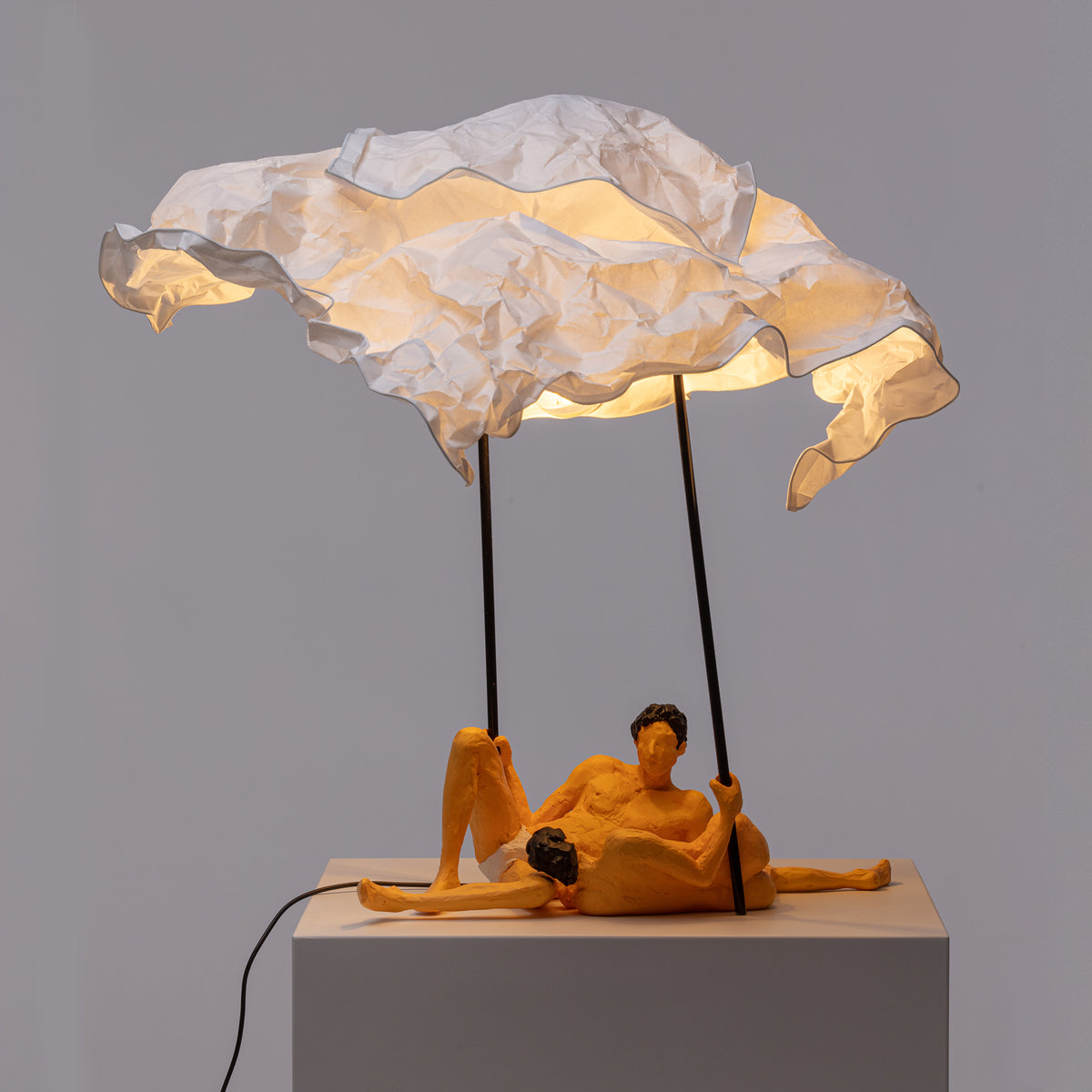Love is a verb lamp Lea & Tony