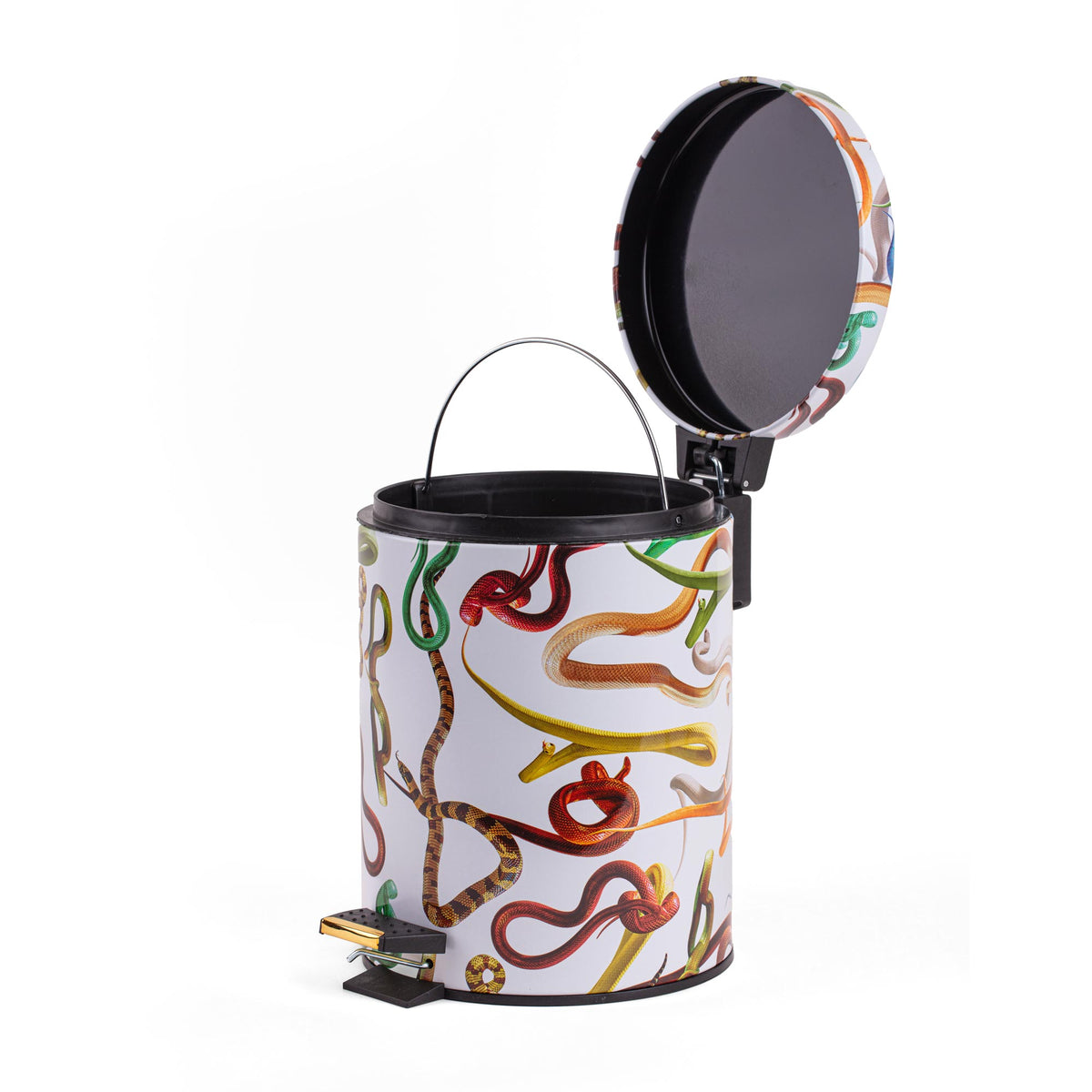 Cestino 5L - Snakes White
