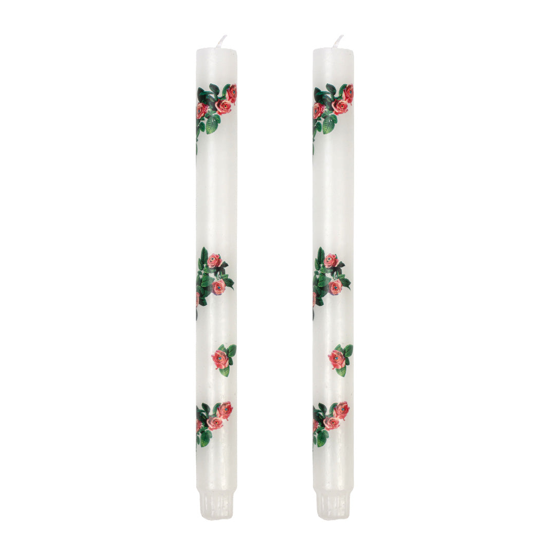TOILETPAPER Set of 2 Stem Candles ROSES