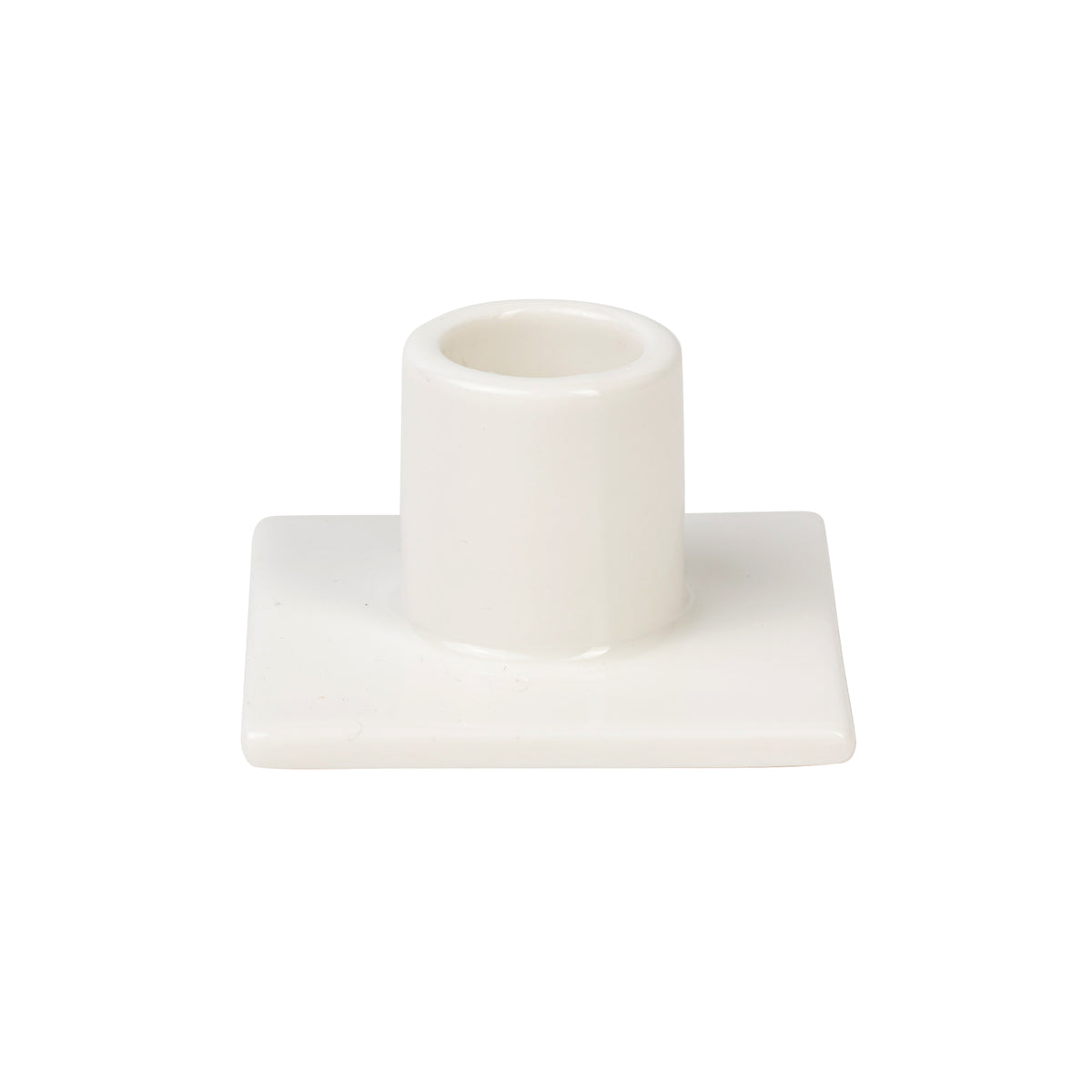 WHITE Taper candle holder