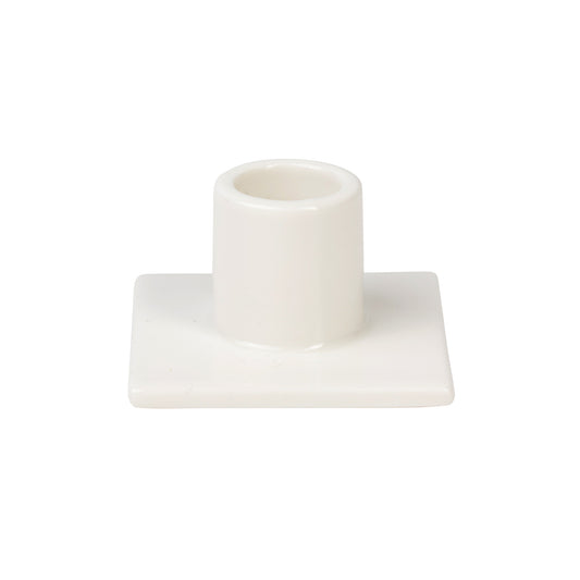 WHITE Taper candle holder
