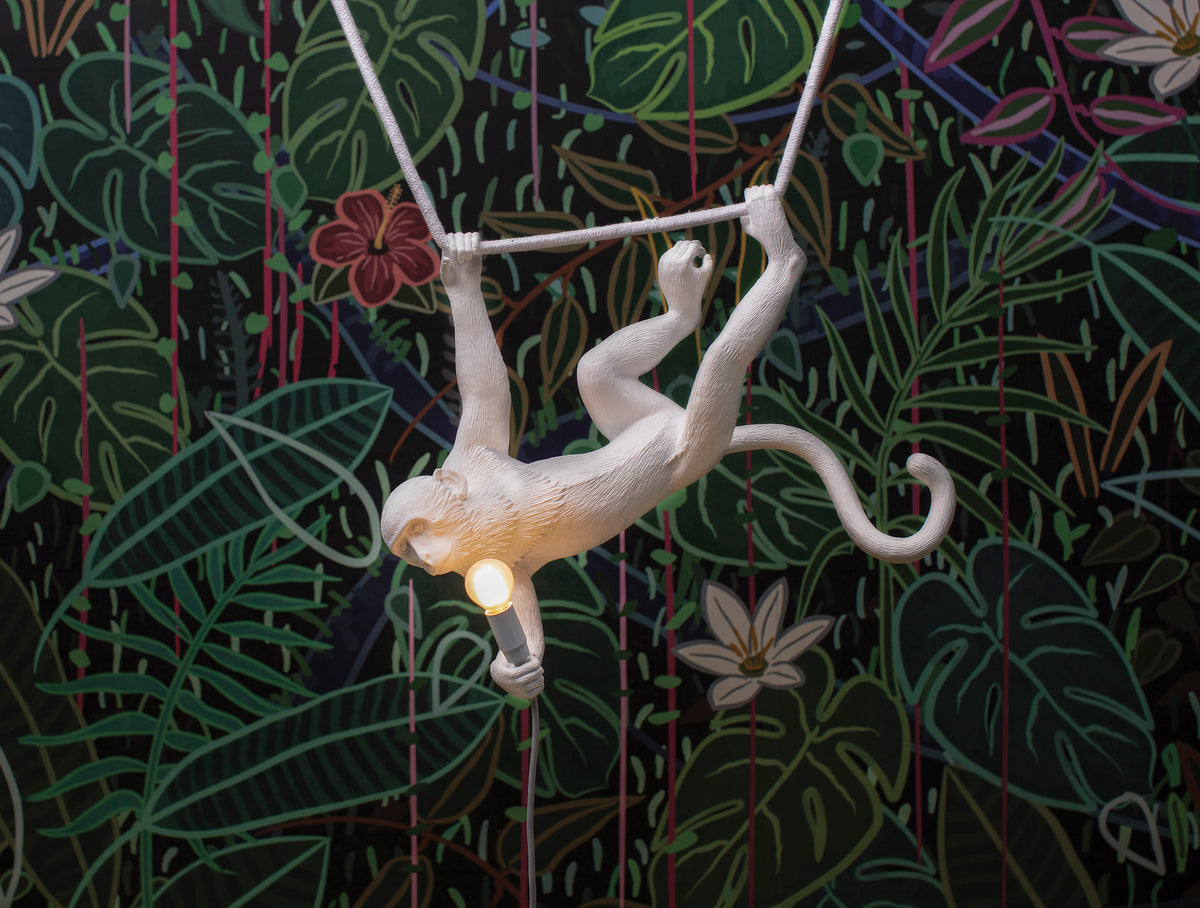 The Monkey Lamp Swing White