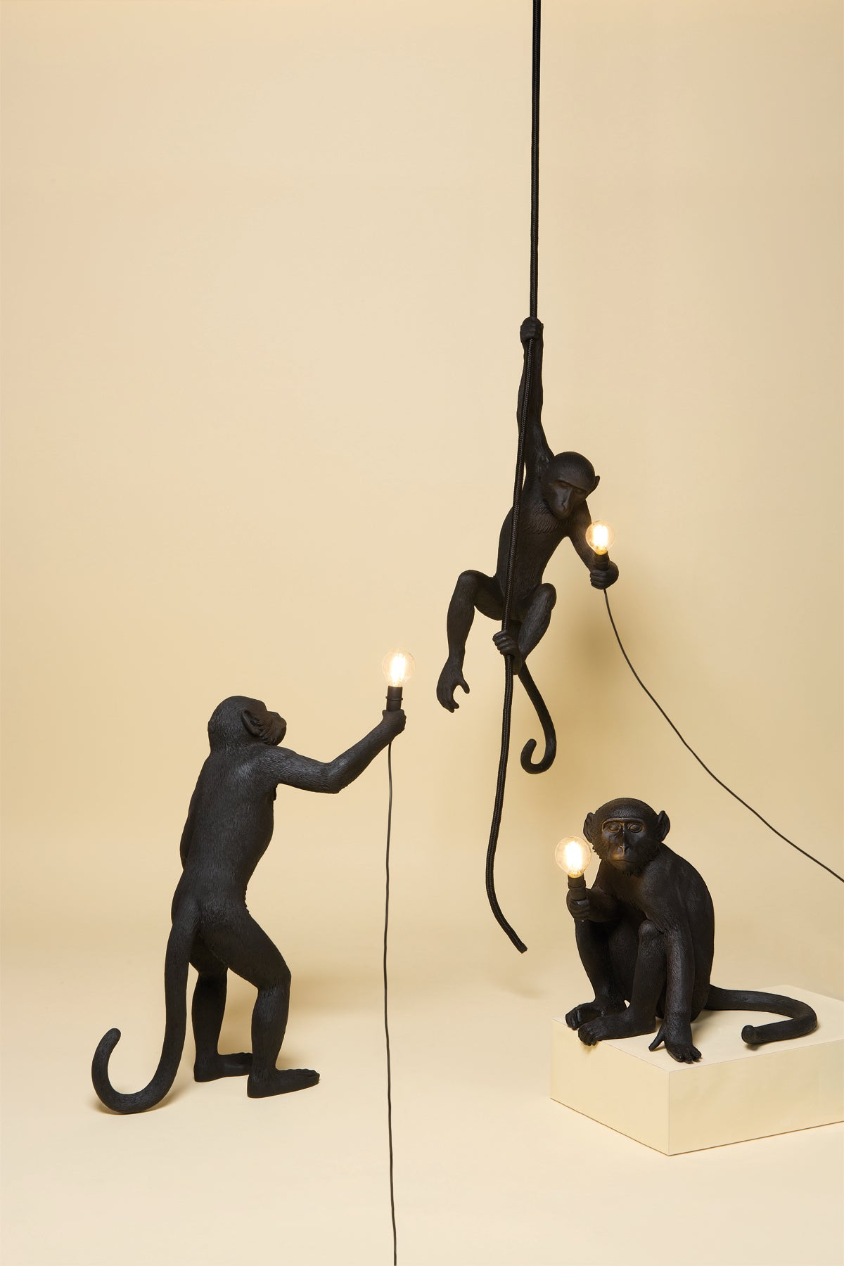 The Monkey Lamp Black Standing Version