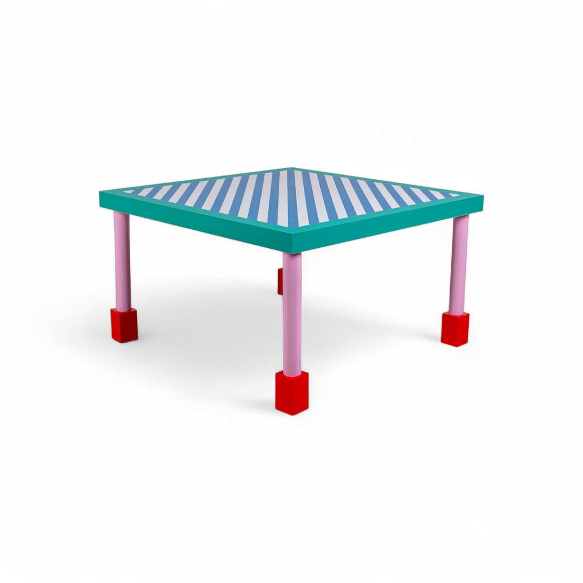 SUPERSQUARE TABLE BLUE STRIPES