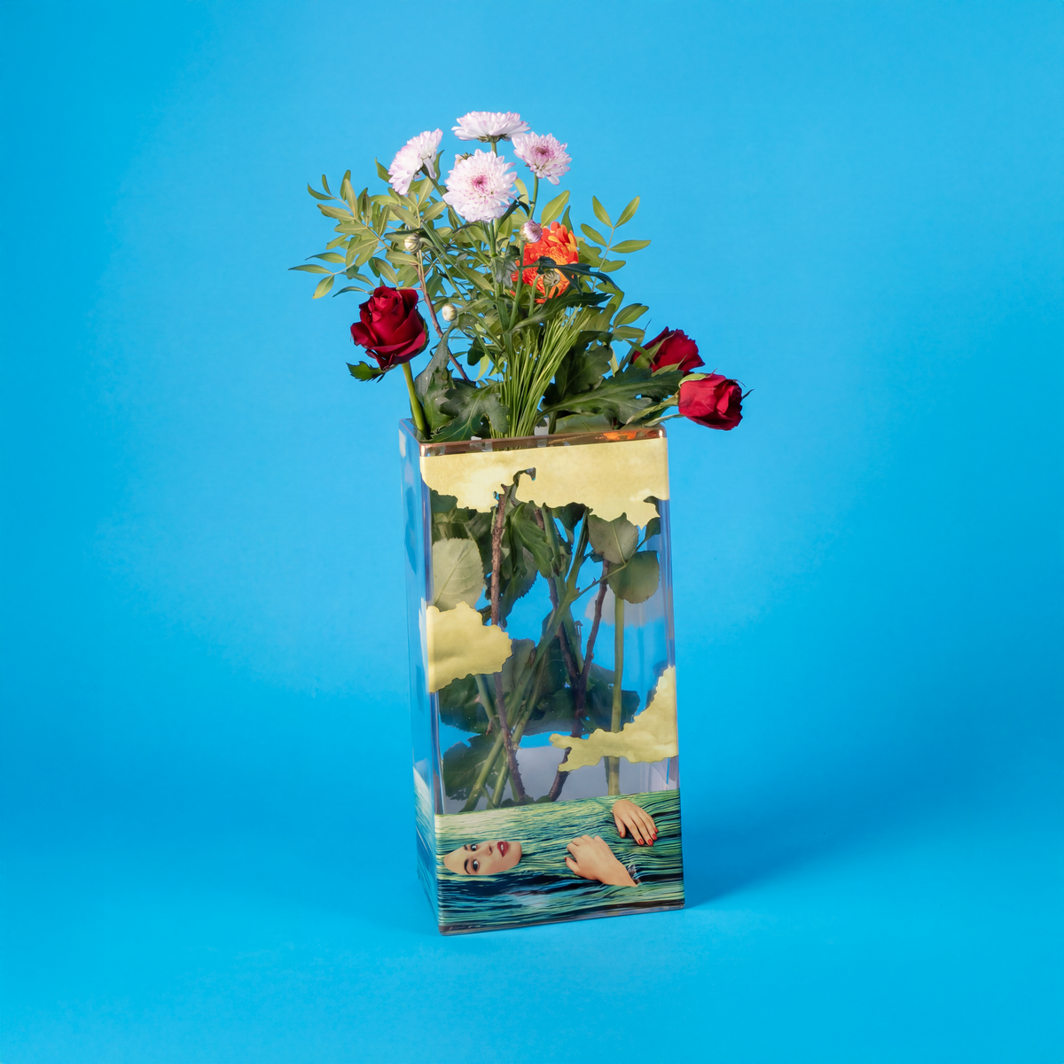 Glass vase big Seagirl