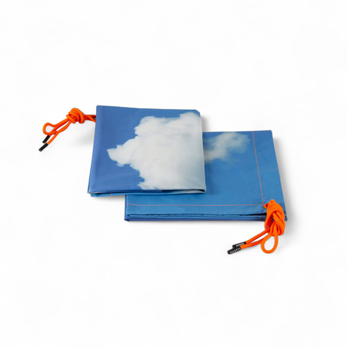 Pair of cotton pillowcases - NUVOLE 50X80 CIELO