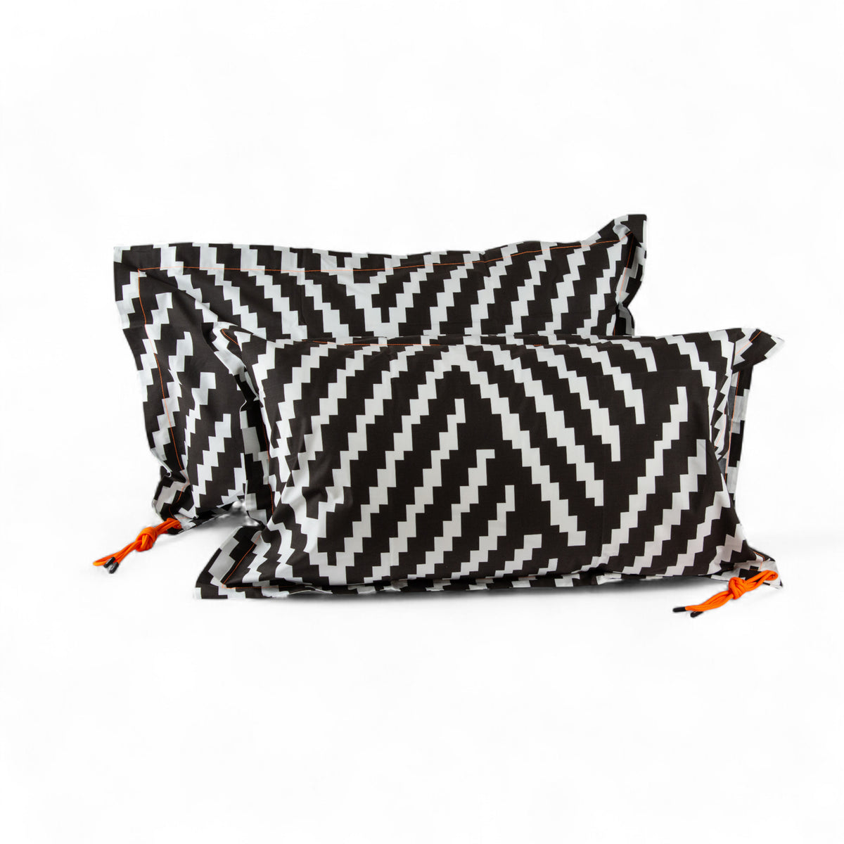 Coppia di federe in cotone - ZIGZAG 50X80 OPTICAL