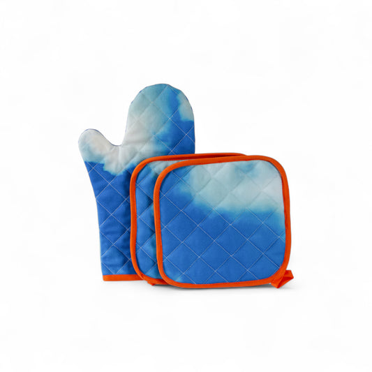 3-piece kitchen set: oven mitt and pot holders - CIELO