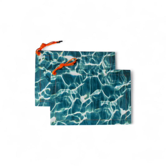 American placemat set 2pz - Cm 40X60 ACQUA
