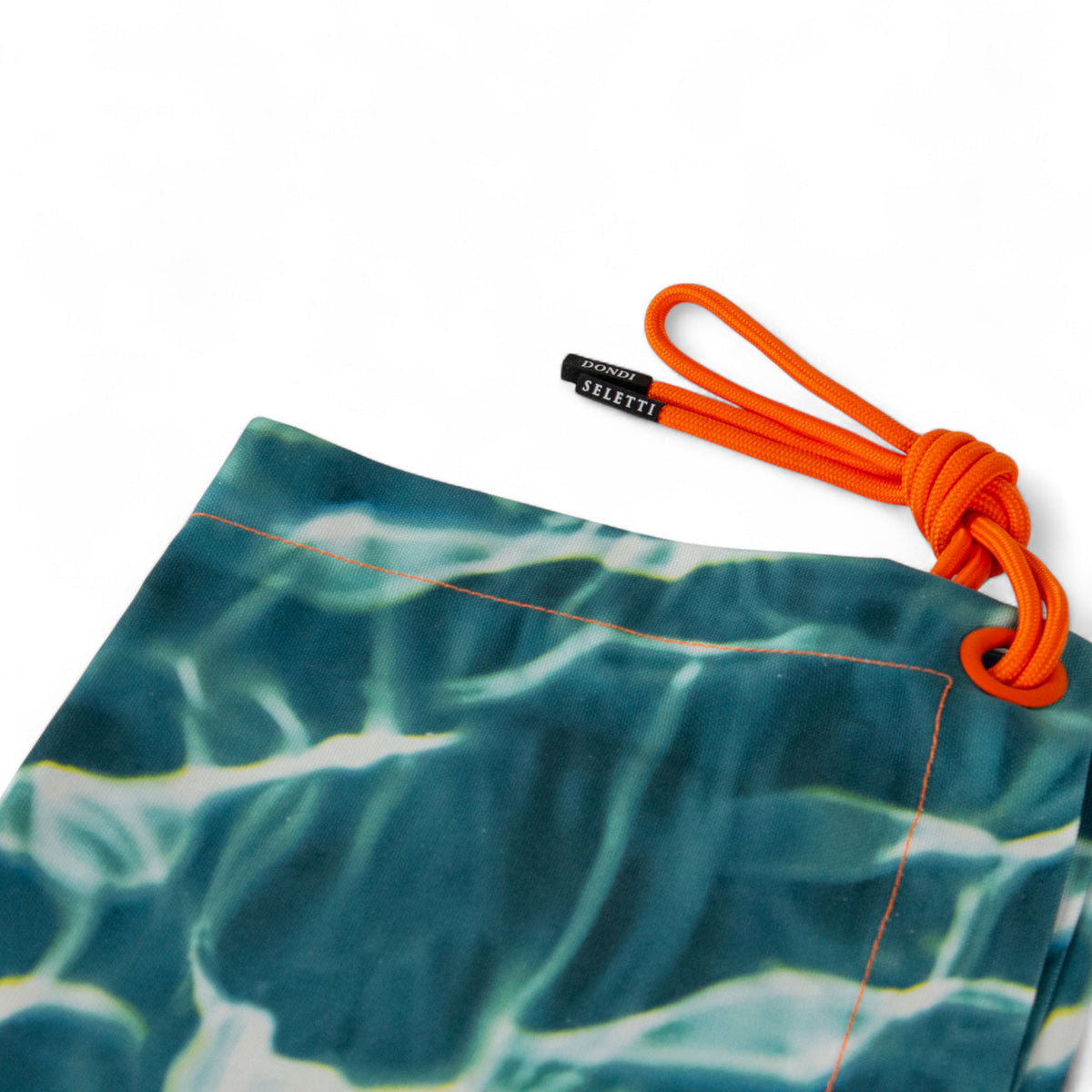 Cotton table runner - Cm 50X150 ACQUA