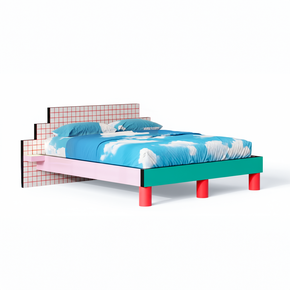 SUPERBED RED GRID