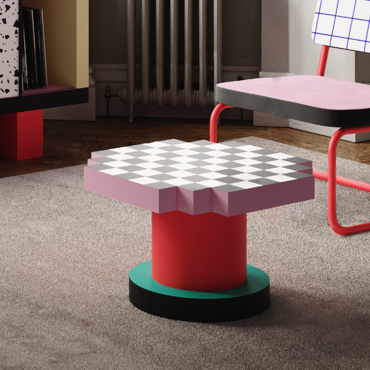 SUPERCOFFEE TABLE CHESSBOARD