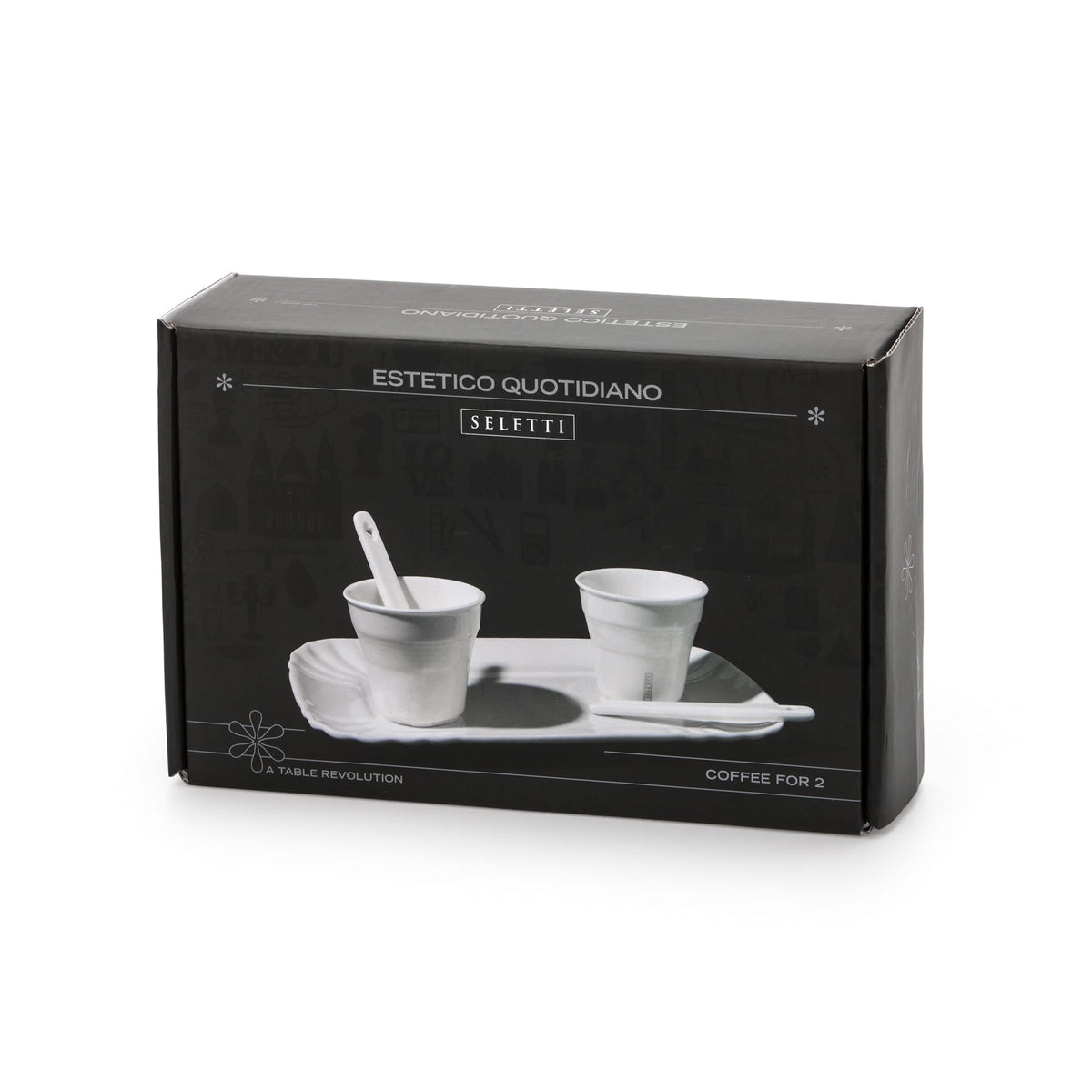 Estetico Quotidiano Coffee Set 2Tazzine + 1 vassoio