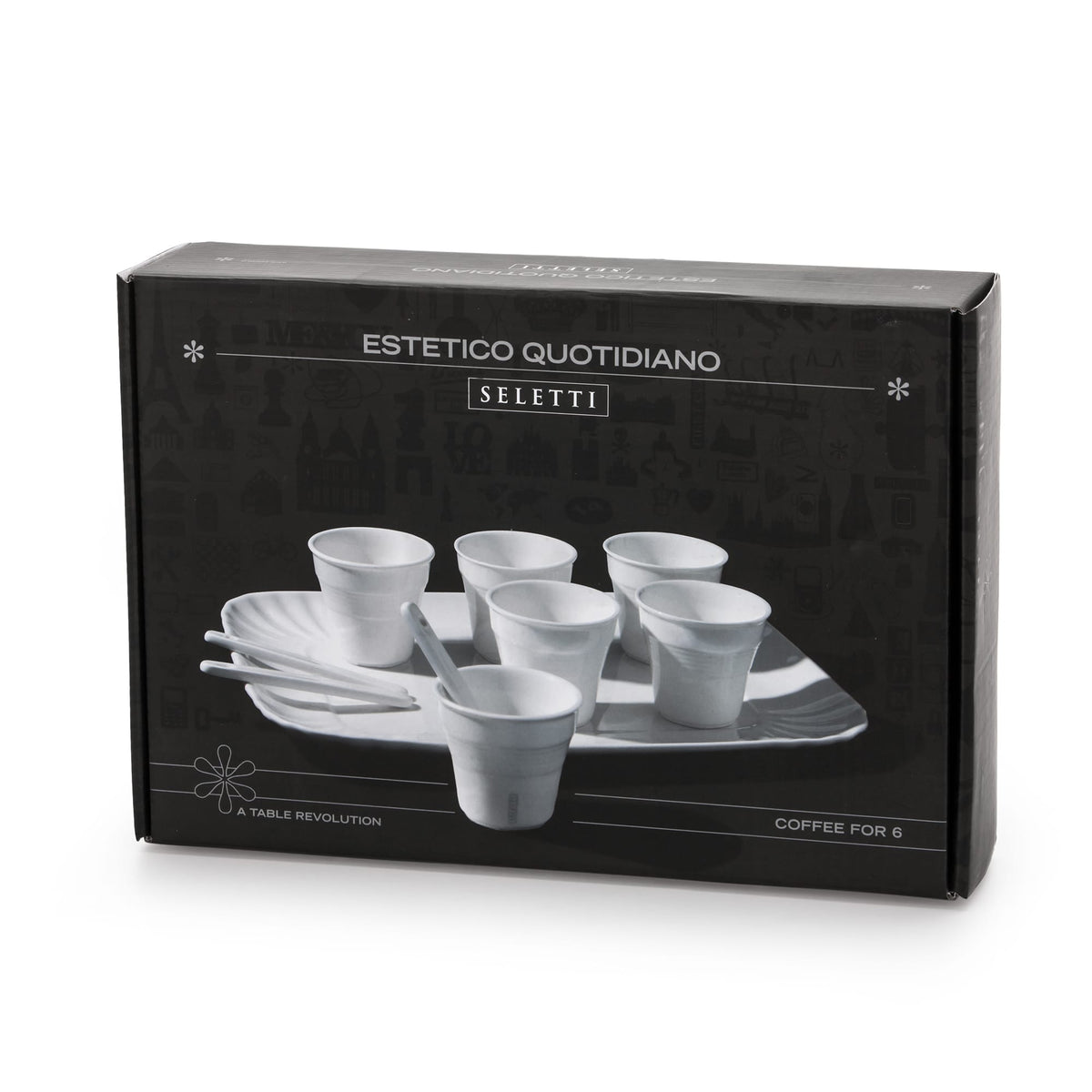 Estetico Quotidiano Coffee set da 6 Tazze + 1 vassoio