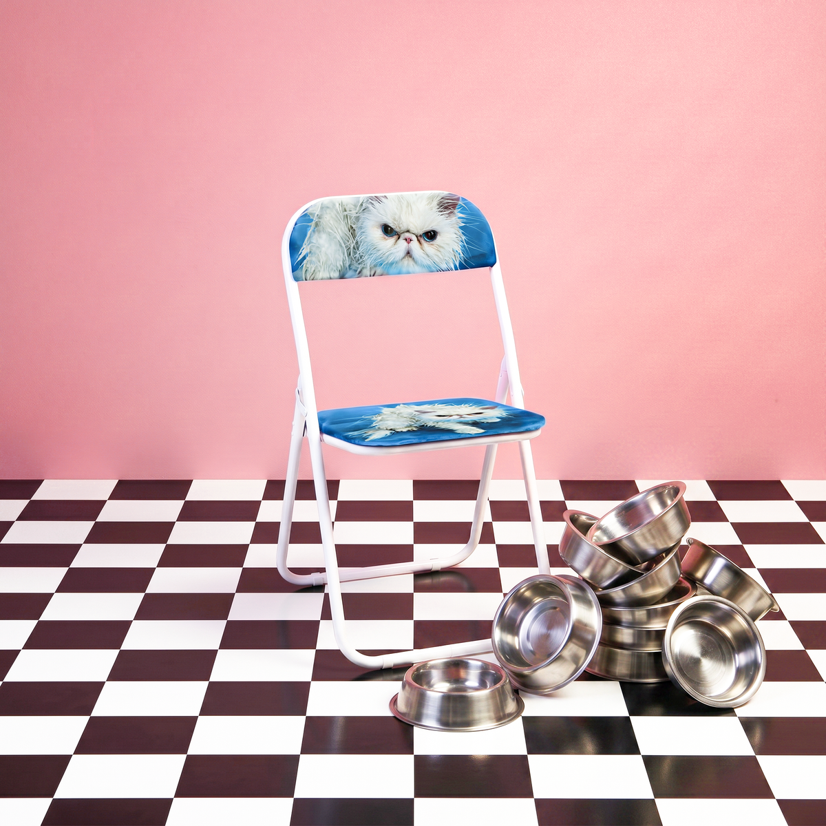 TOILETPAPER PETS FOLDING CHAIR - ANGRY CAT