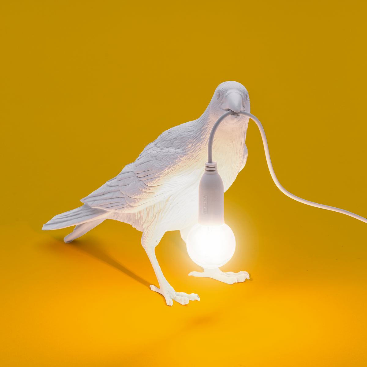 Bird Lamp White Waiting OUTDOOR