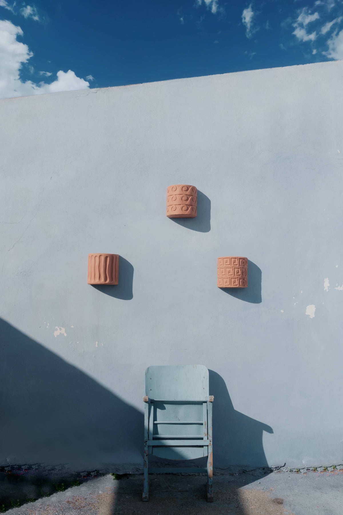 Magna Graecia Vaso da Muro in Terracotta Dorico